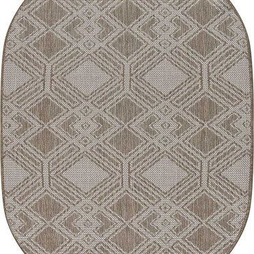 Безворсовый ковер SZ5204A1O OVAL 34 Циновка Тпе