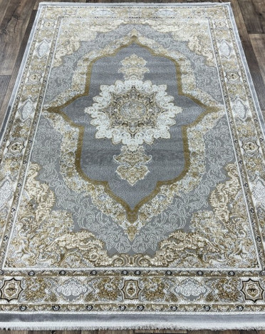 Турецкий ковер Turcia ISFAHAN 29048A (Полиэстер, серый)