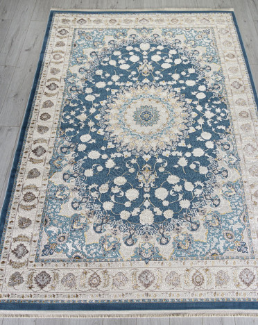 Ковер A050B - D.BLUE / CREAM - Прямоугольник - коллекция ZARINA