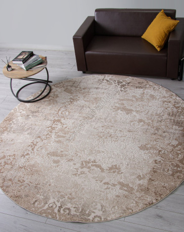 Ковер 03708A - BROWN / BROWN - Круг - коллекция ARMINA