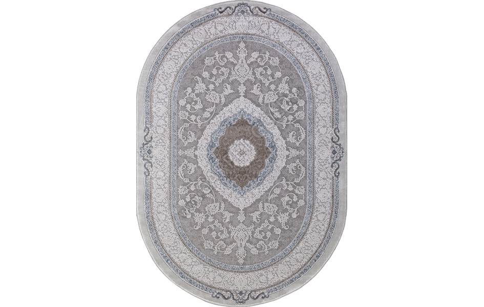 Ковер 03874A - BLUE / BLUE - Овал ARMINA