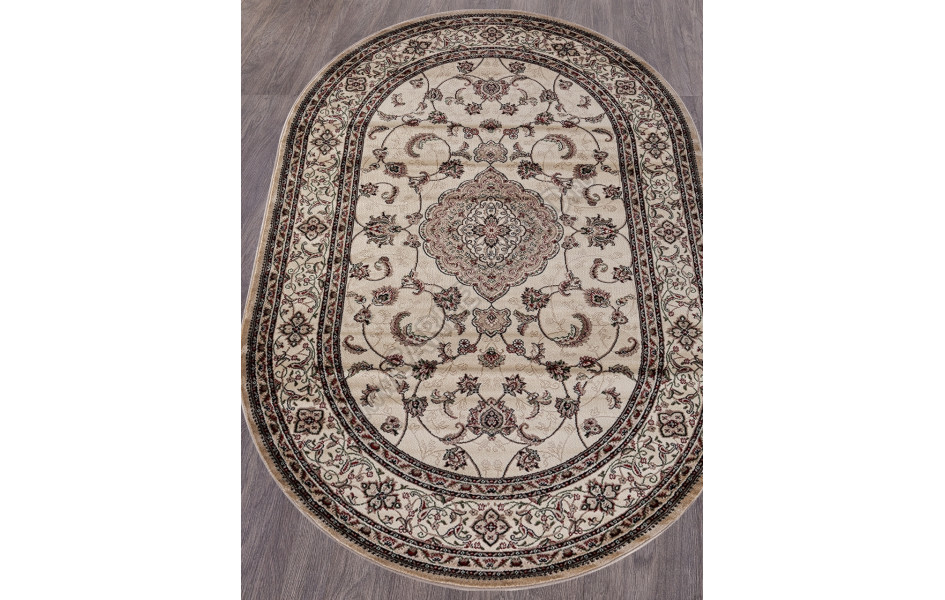 Ковер D389 - BEIGE - Овал COLIZEY