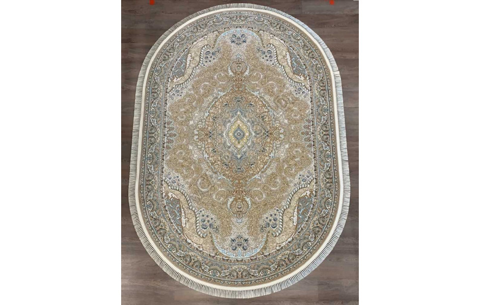Ковер G146 OVAL CREAM Mashad 1200