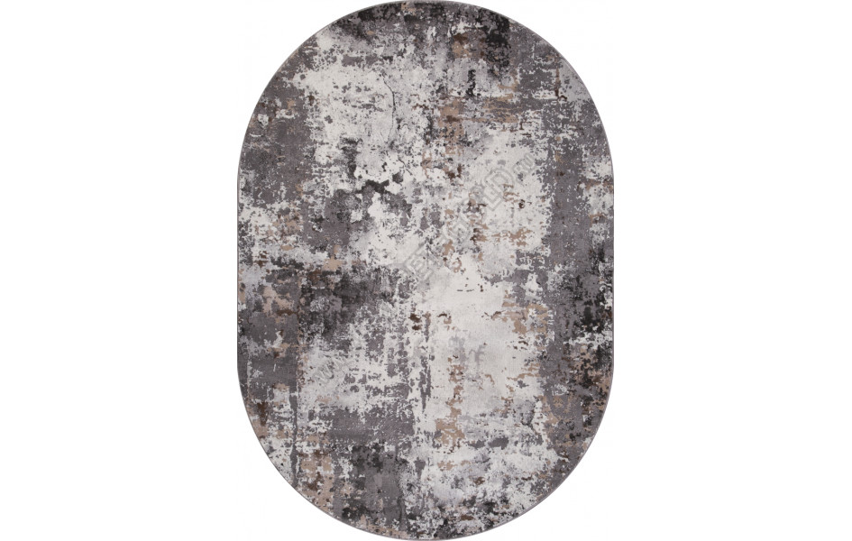 Ковер 3319 - GRAY-BEIGE - Овал - коллекция GRAFF