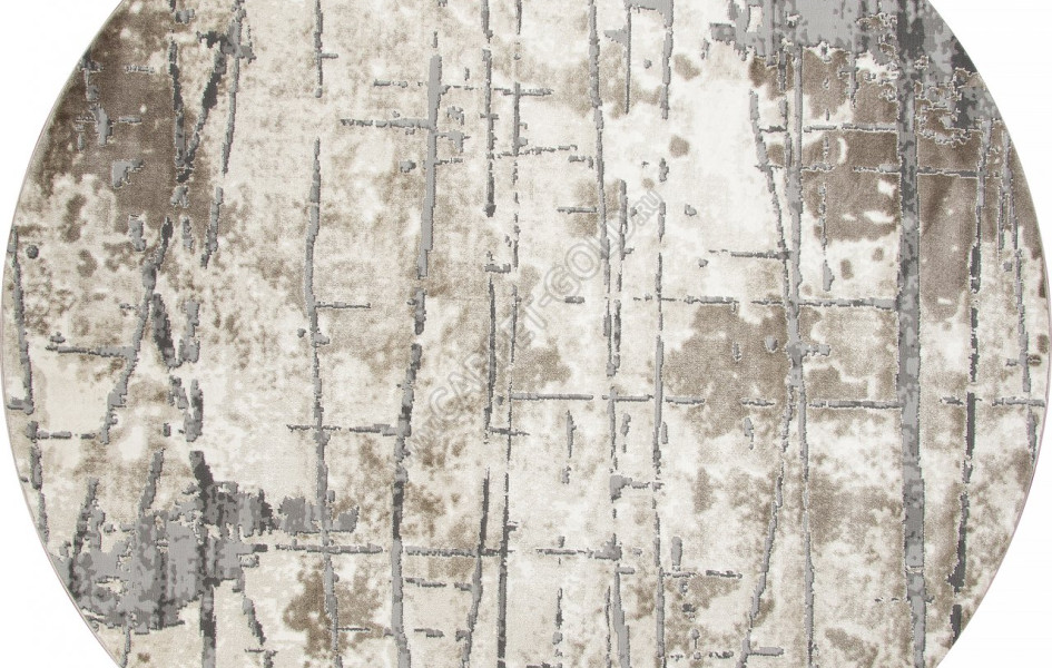 Ковер 03802A - GREY / BROWN - Круг - коллекция ARMINA