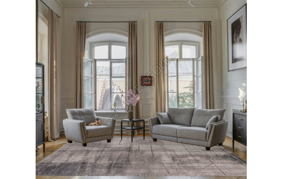 Ковер O2131 - 995 GREY / GREY - Прямоугольник - коллекция BRAND